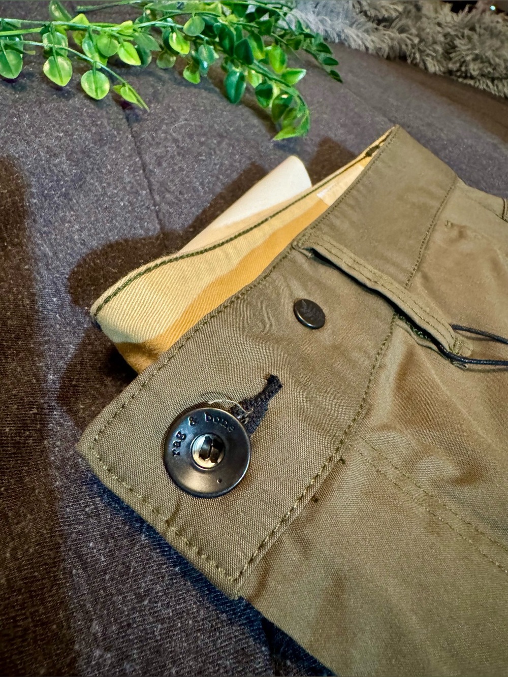 Rag & Bone Military Green Flyweight Chinos Fit 2